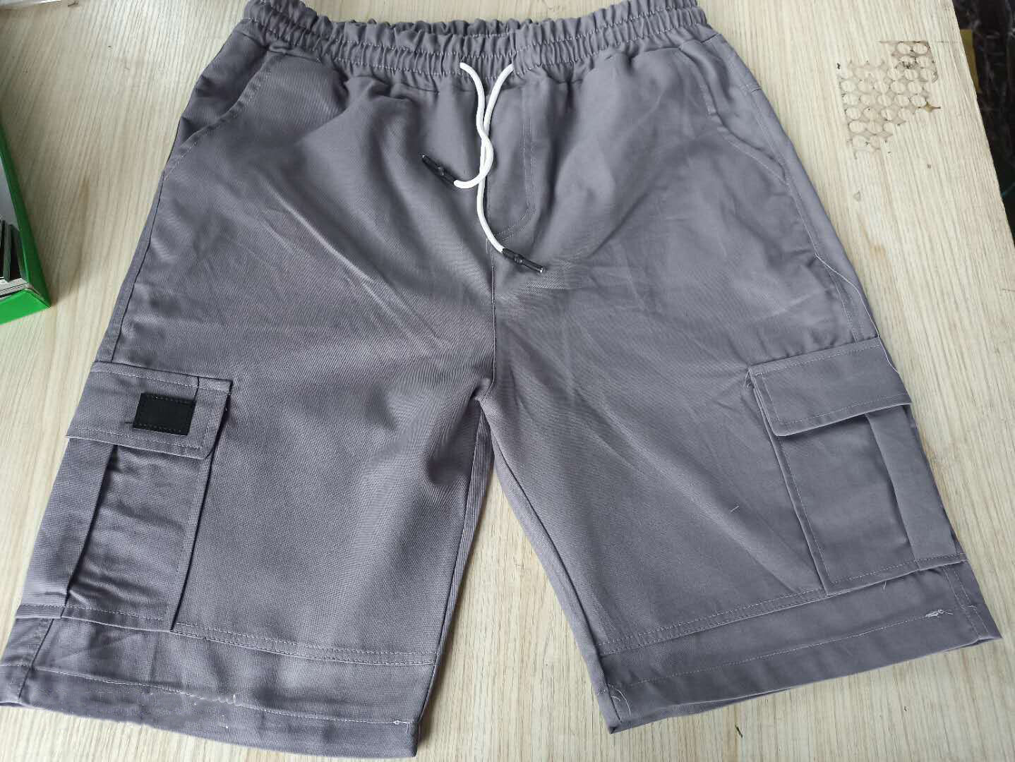 Men Casual Chino Cargo Shorts Pants 6-Pockets Summer Beach Trousers