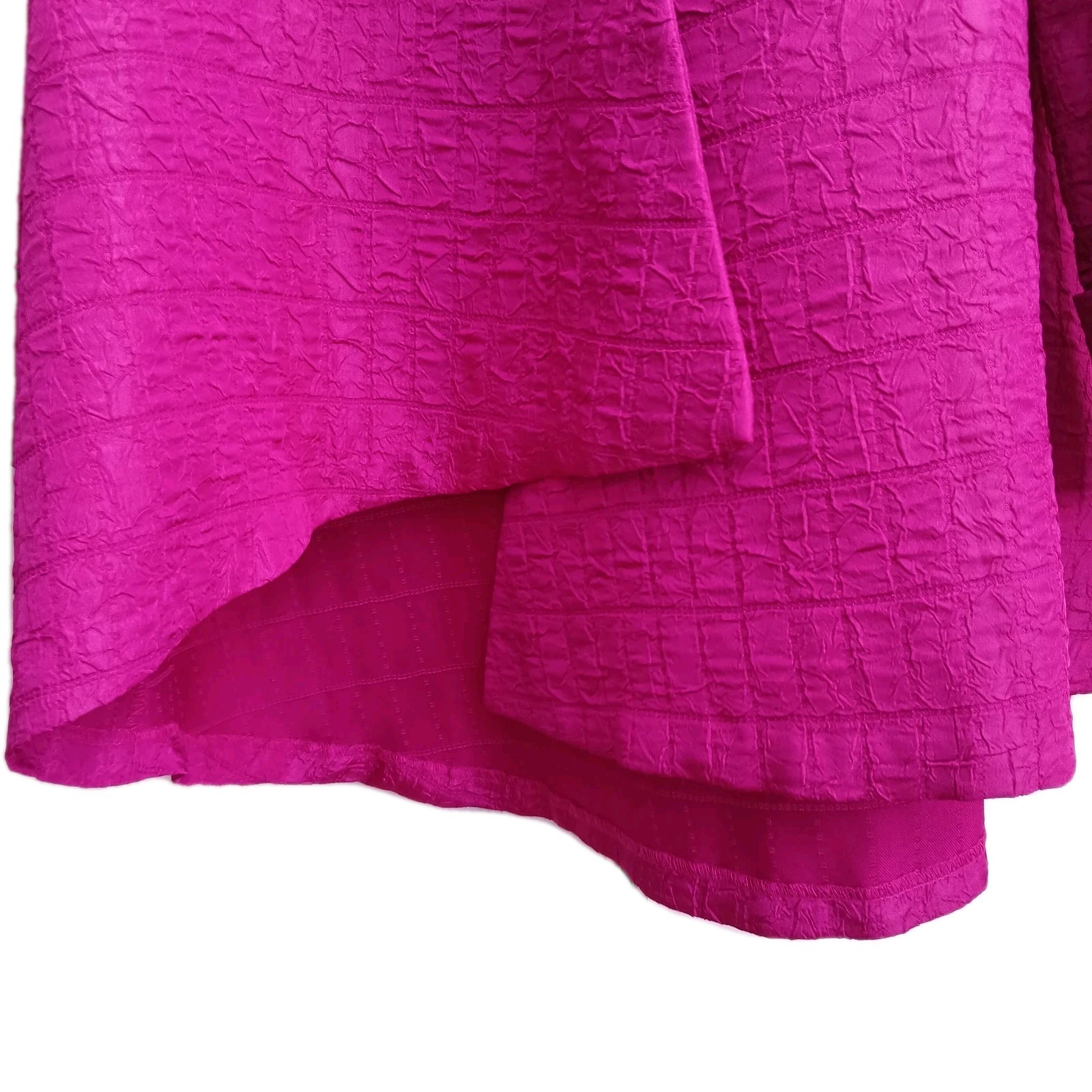Joseph Ribkoff Signature Women Asymmetric Swing Jacket 16 Fuchsia Pink Church