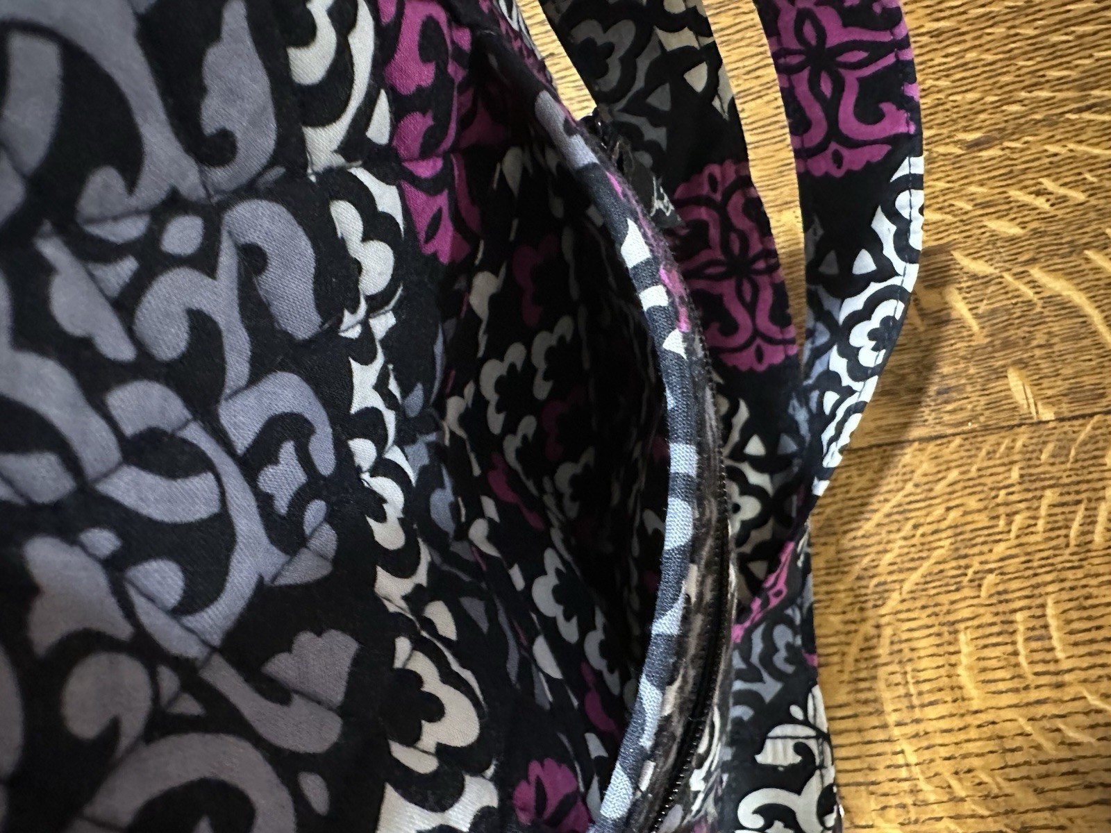 Vera Bradley Canterberry Magenta Crossbody Hipster Purse Quilted Shoulder Bag