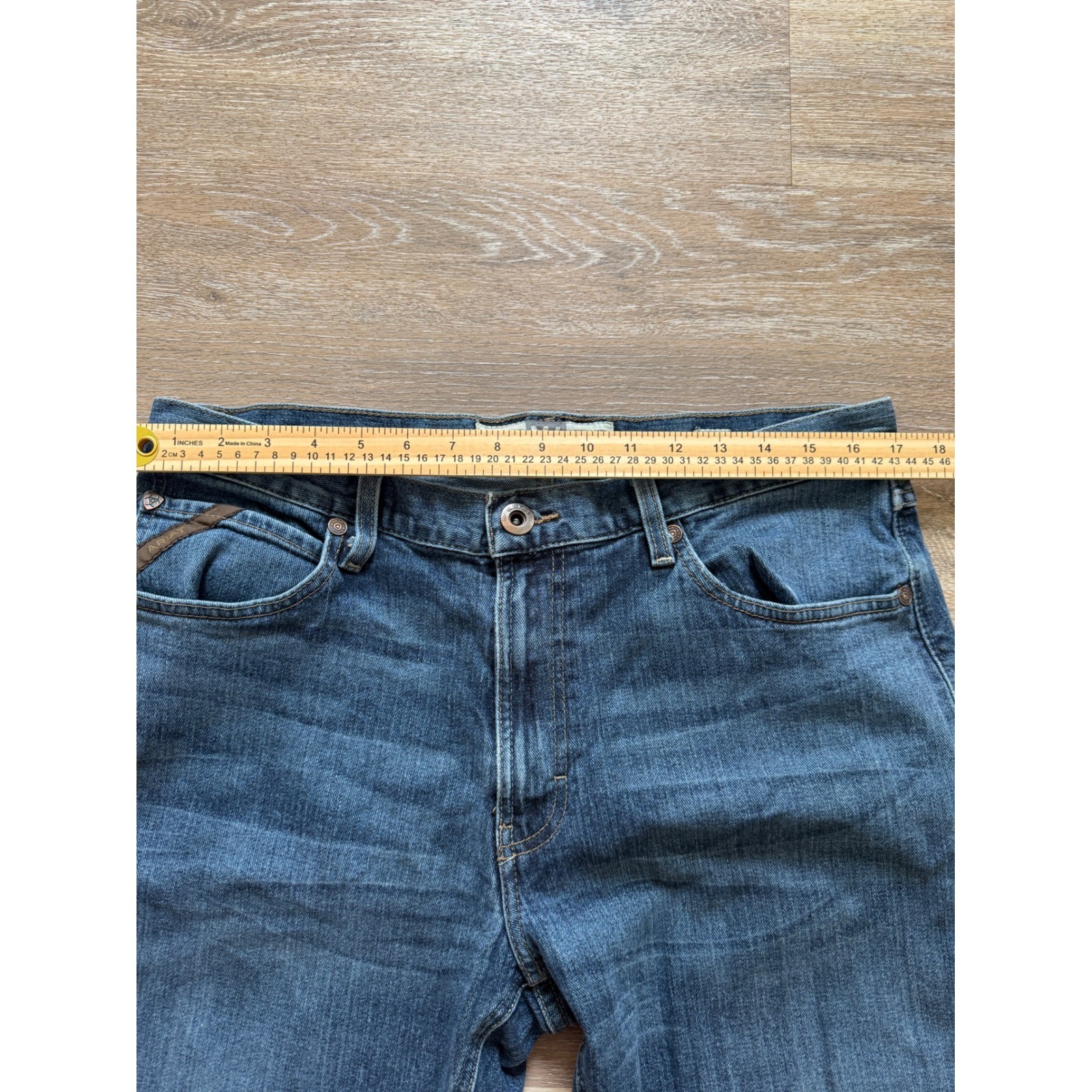 Ariat M4 Relaxed Boot Cut Jeans Mens 34×32 Kilroy Blue Denim 10022676 Legacy