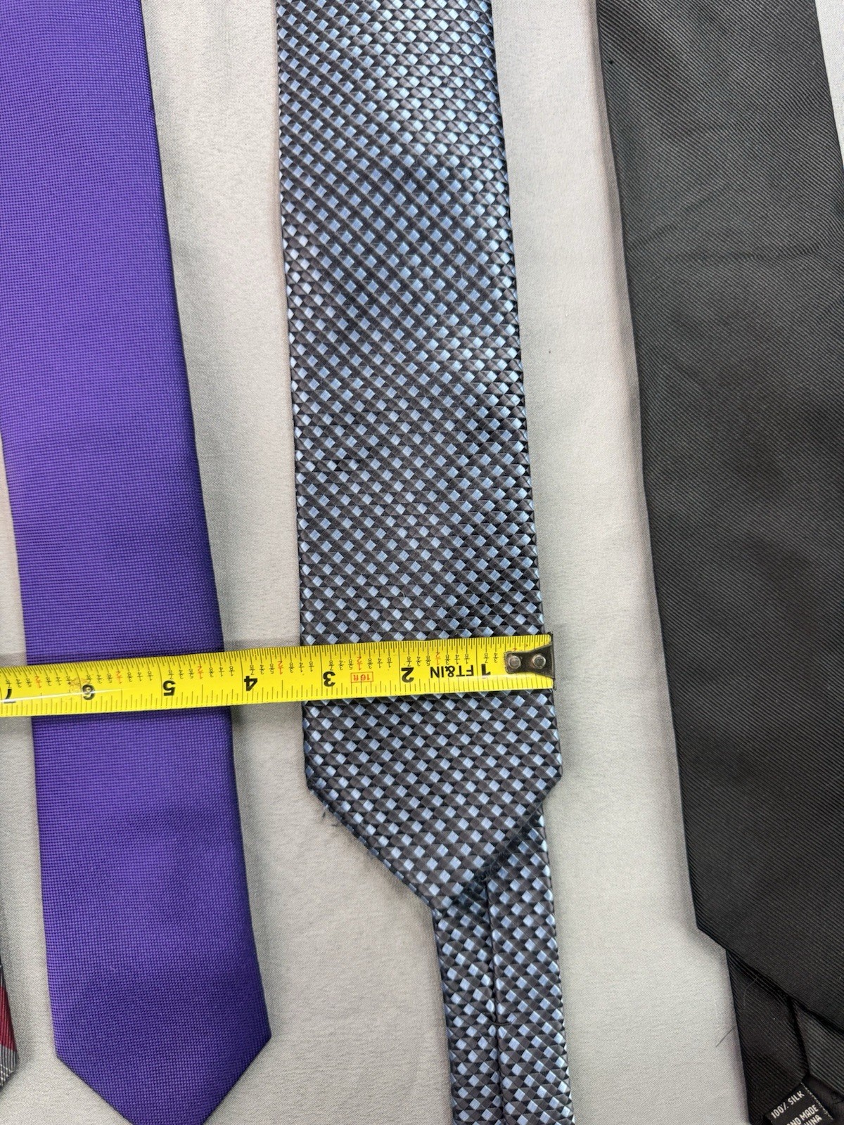 Lot Of 4 Various Brand Ties Dress Shirt Tie Calvin Klein Michael Kors Tommy Hilf