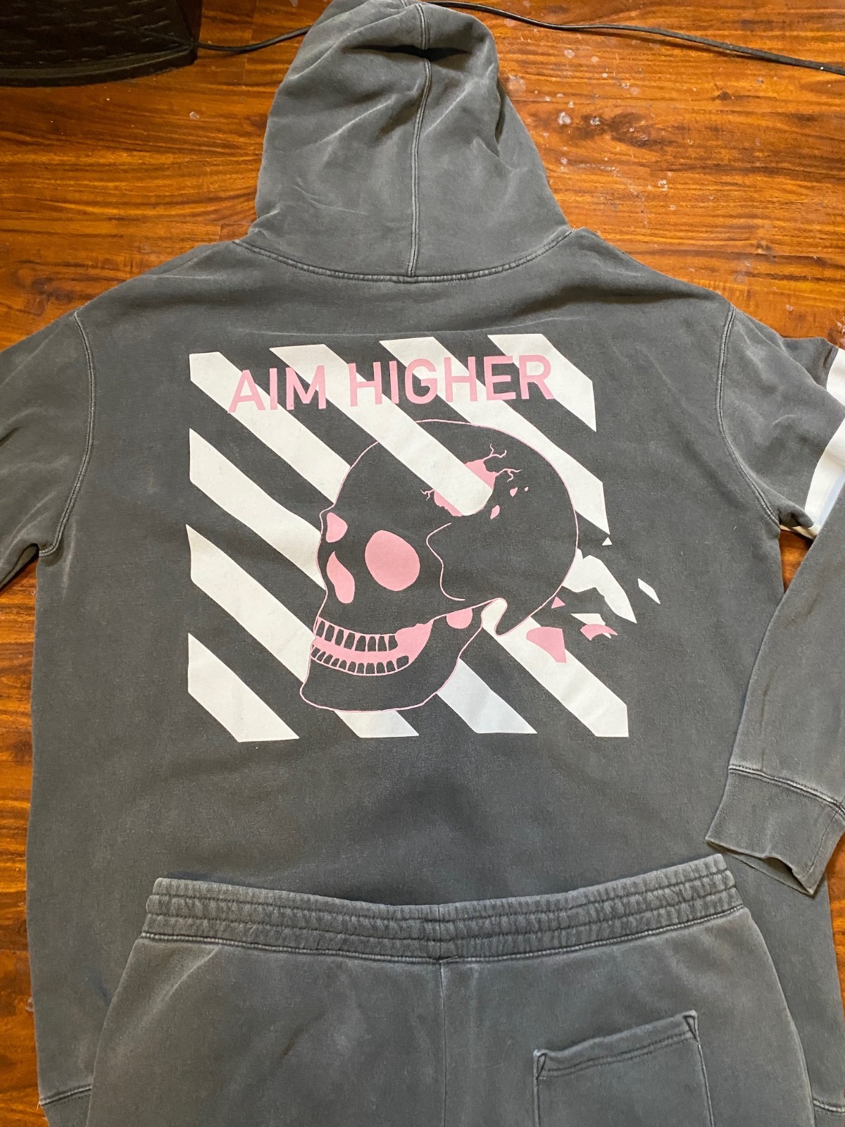 FaZe Clan Pamaj Aim Higher FKN PRFCT Washed Gray Embroidered Track Suit