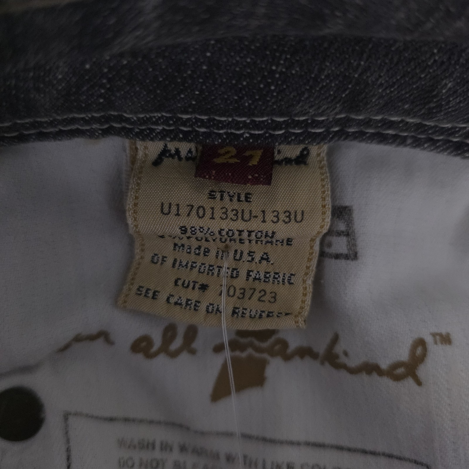NWT Seven For All Mankind Flynt Gray Jeans Bootcut Size 27 (29×33.5) Made In USA