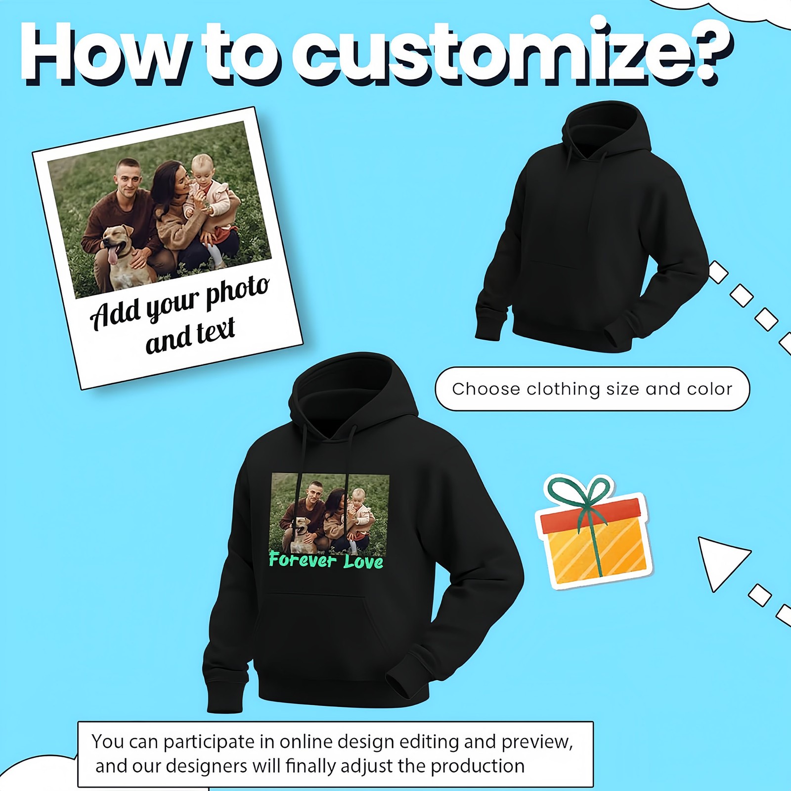 Custom Hobby Simple Career Identity T‑Shirt Partial/Double Sided Daily Wear Tee