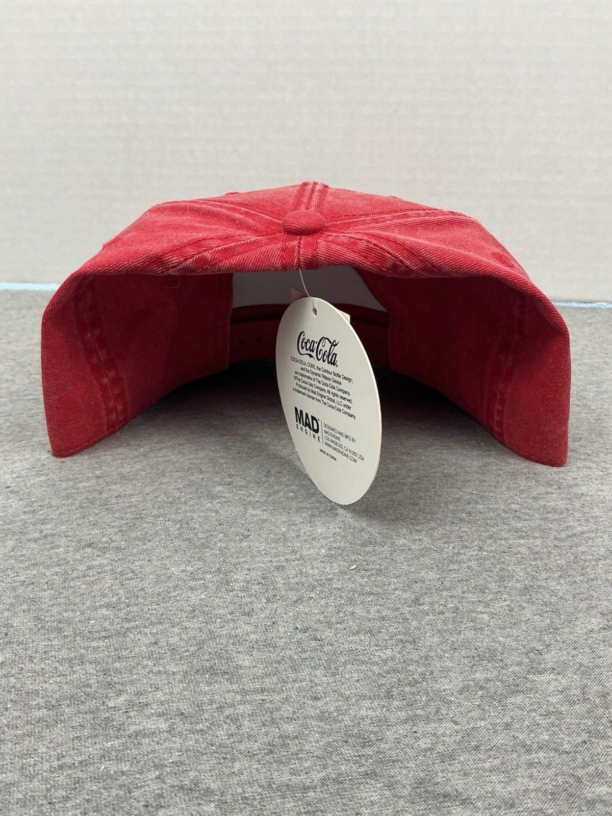 Coca-Cola Rope Snapback Hat Red White Logo Vintage Look NWT