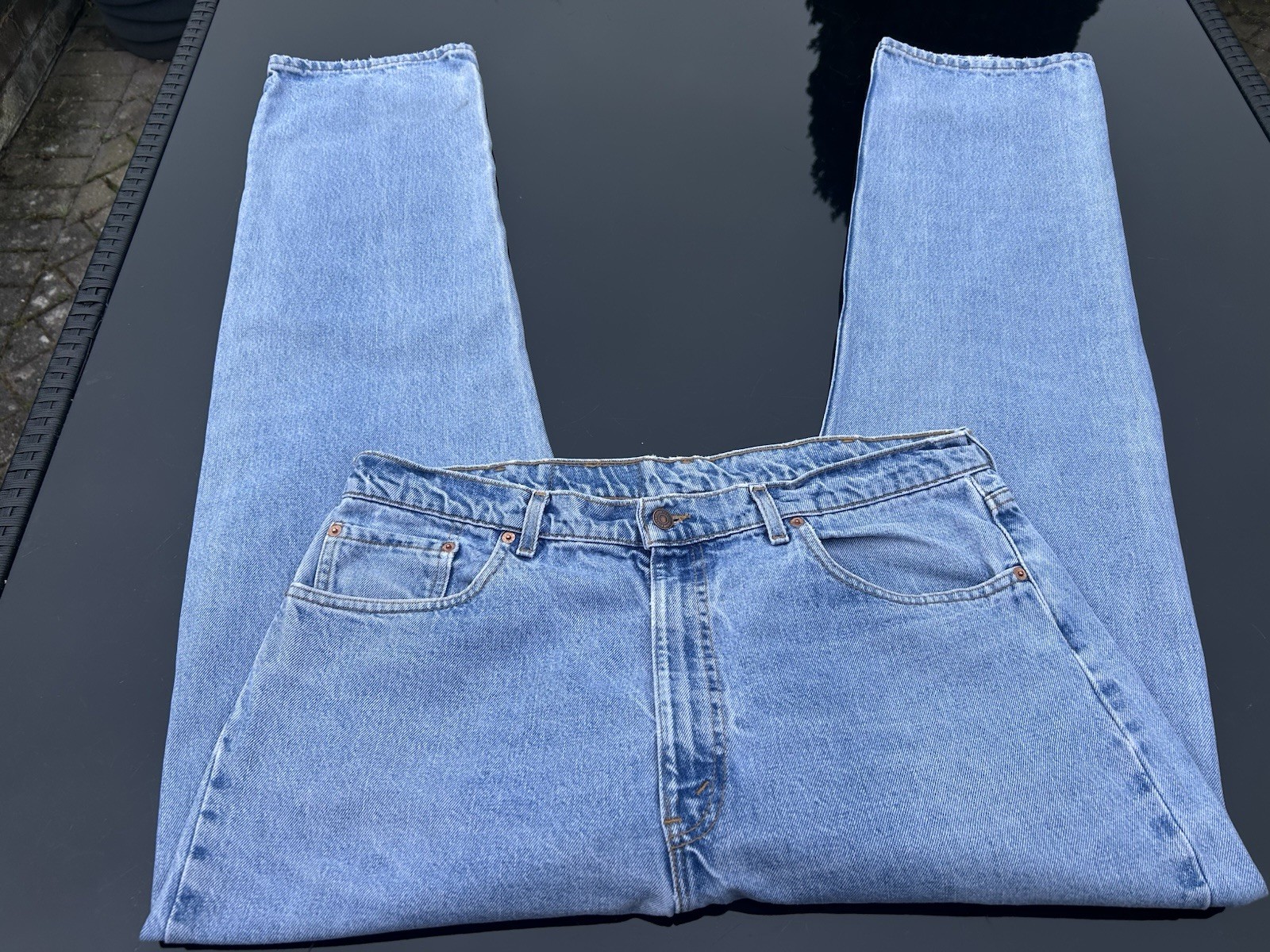 Levi 505 Regular Straight Fit Waist 39in Inside Leg 34in 100% Cotton In Denim