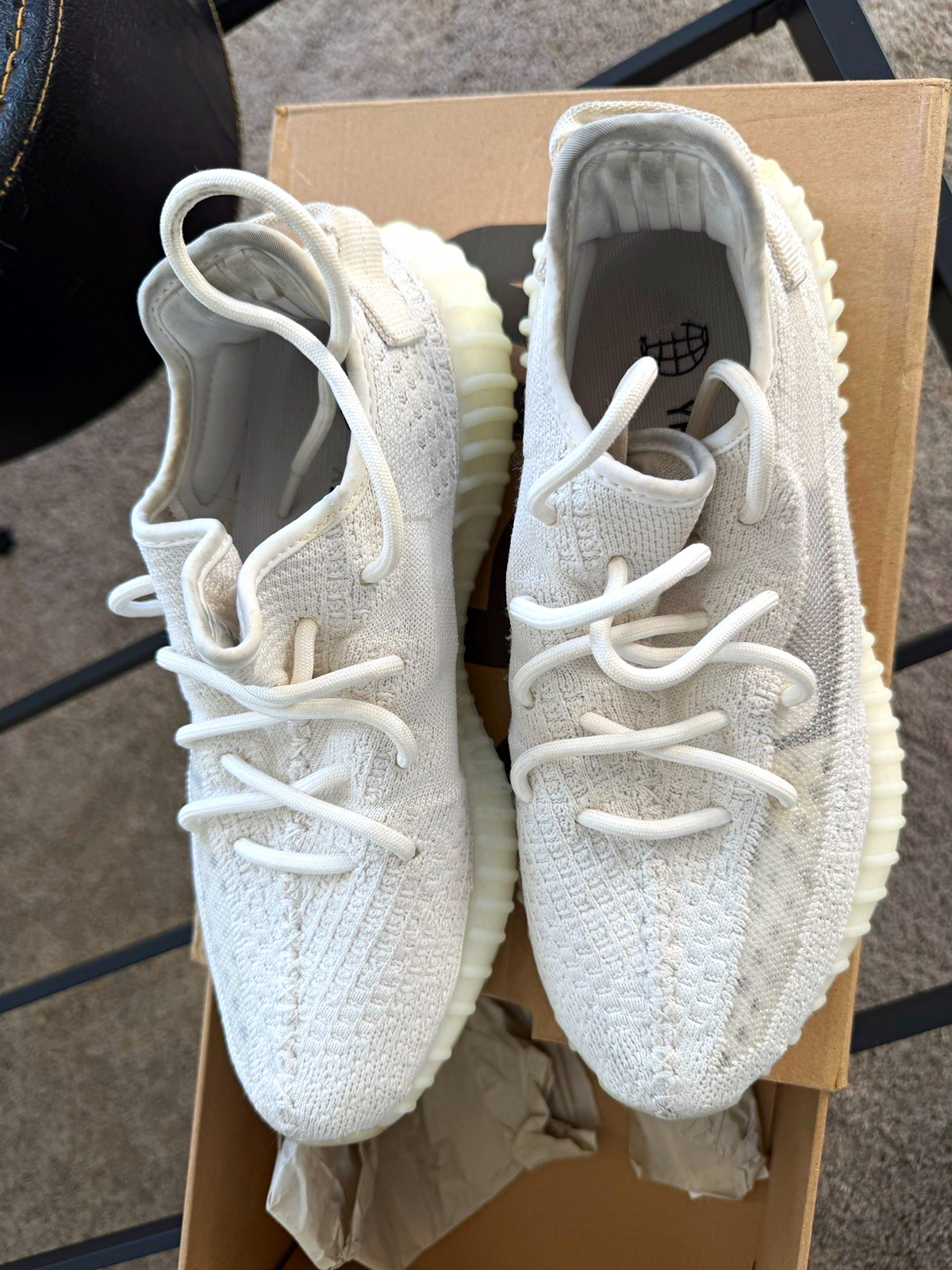 adidas Yeezy Boost 350 V2 Bone HQ6316 Men’s Low Top Primeknit Cushioned