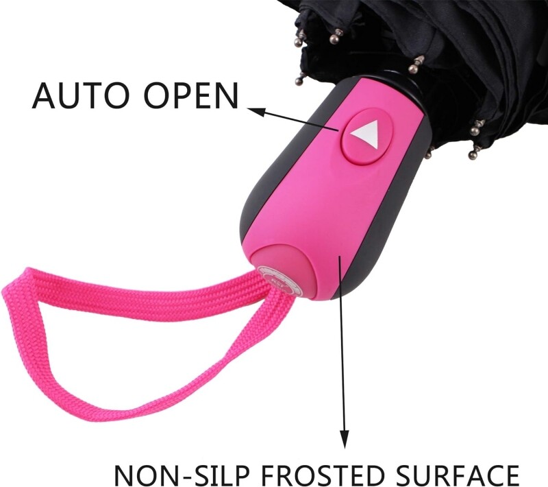 Windproof Travel Rain Umbrellas Color Changing Umbrellas Portable & Automatic
