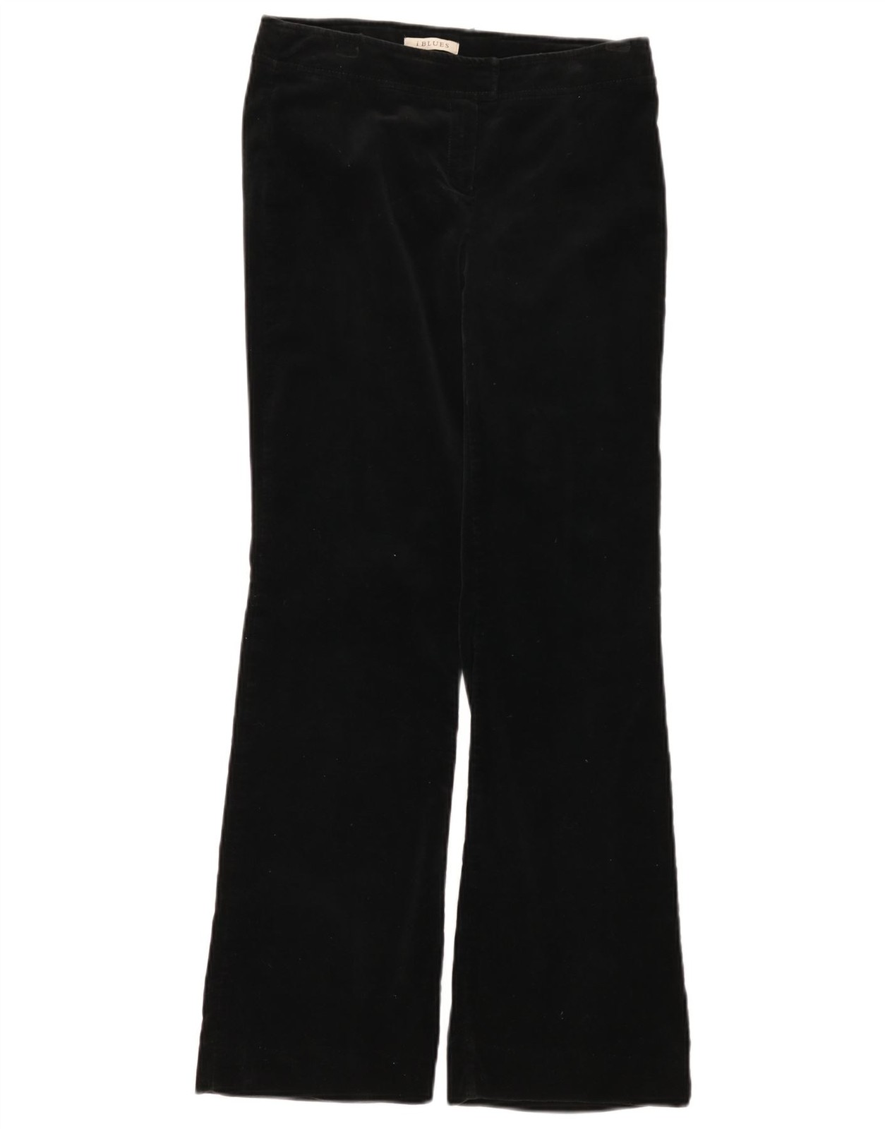 i Blues Womens Flare Casual Trousers UK 10 Small W30 L30 Black Cotton FB92