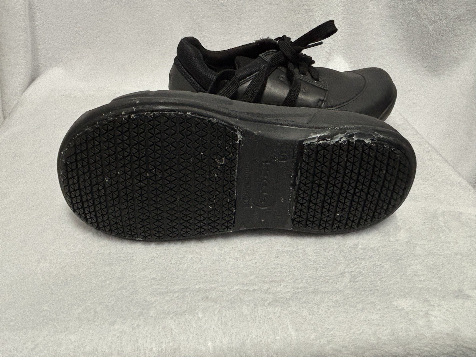 Crocs Velocity Lace Up Work Shoes Black Slip Resistant M7 W9