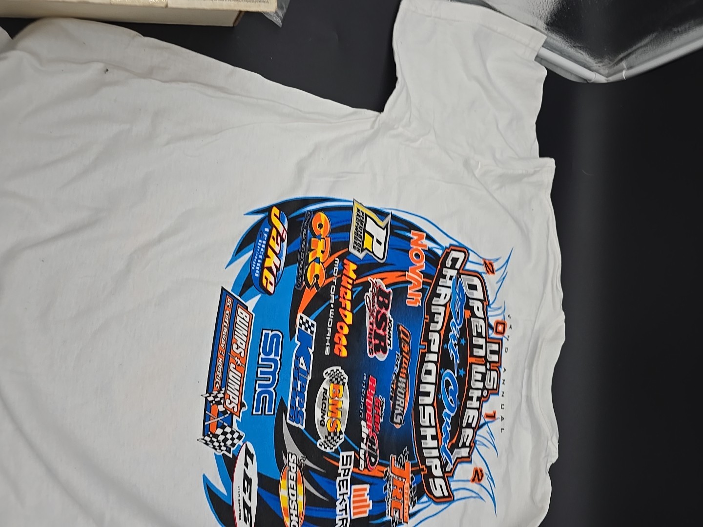 Custom Works 2012 US Open Wheel XL New T SHIRT Dirt Oval Gfrp Bms Bsr Rc Car