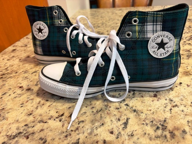 New Converse CTAS Hi-Top Shoe Dragonscale/Navy/Wht, A09325F, Youth sz 4.0/EUR 36