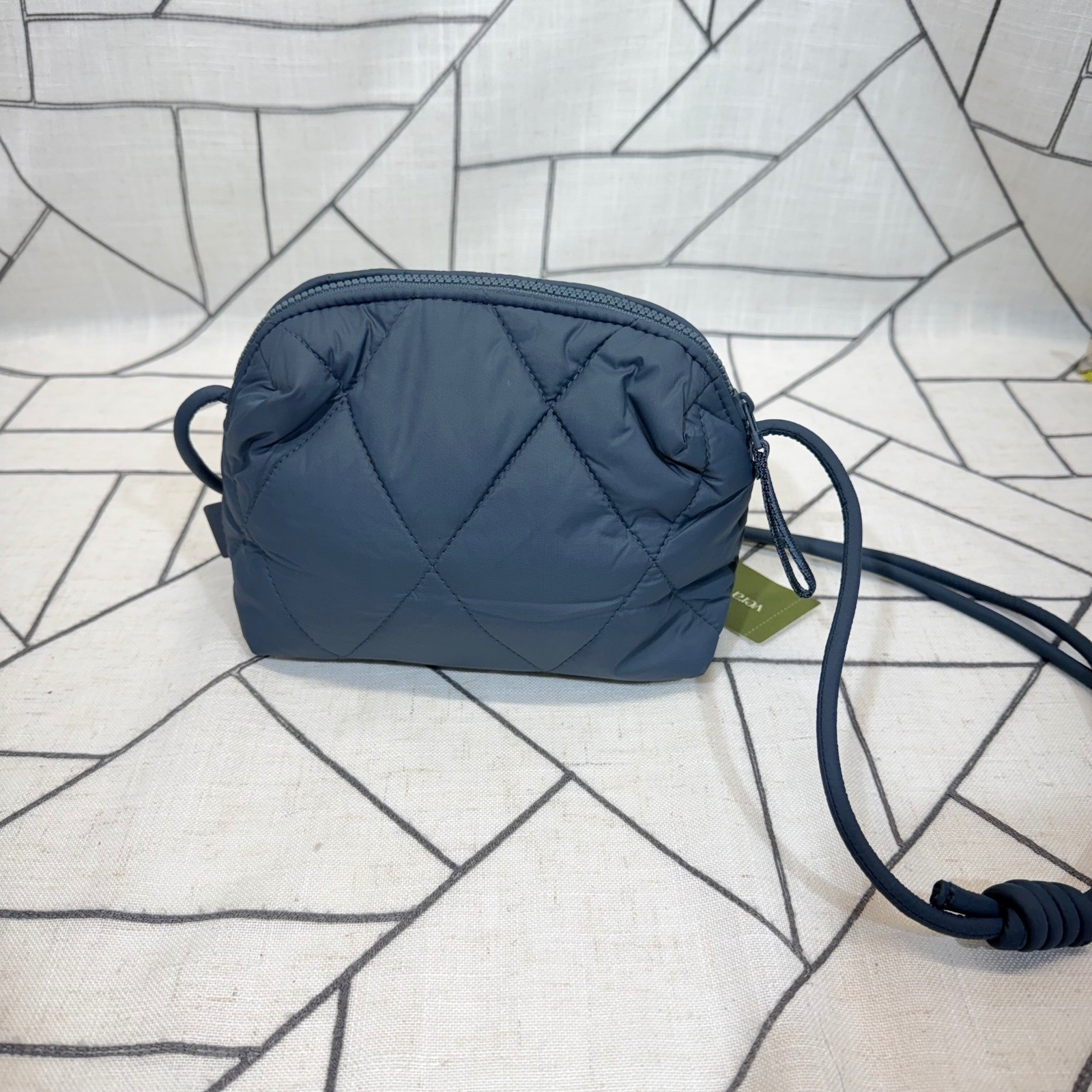 Vera Bradley Crossbody Bag Small Navy Blue Quilted Performance Knotted Strap NWT