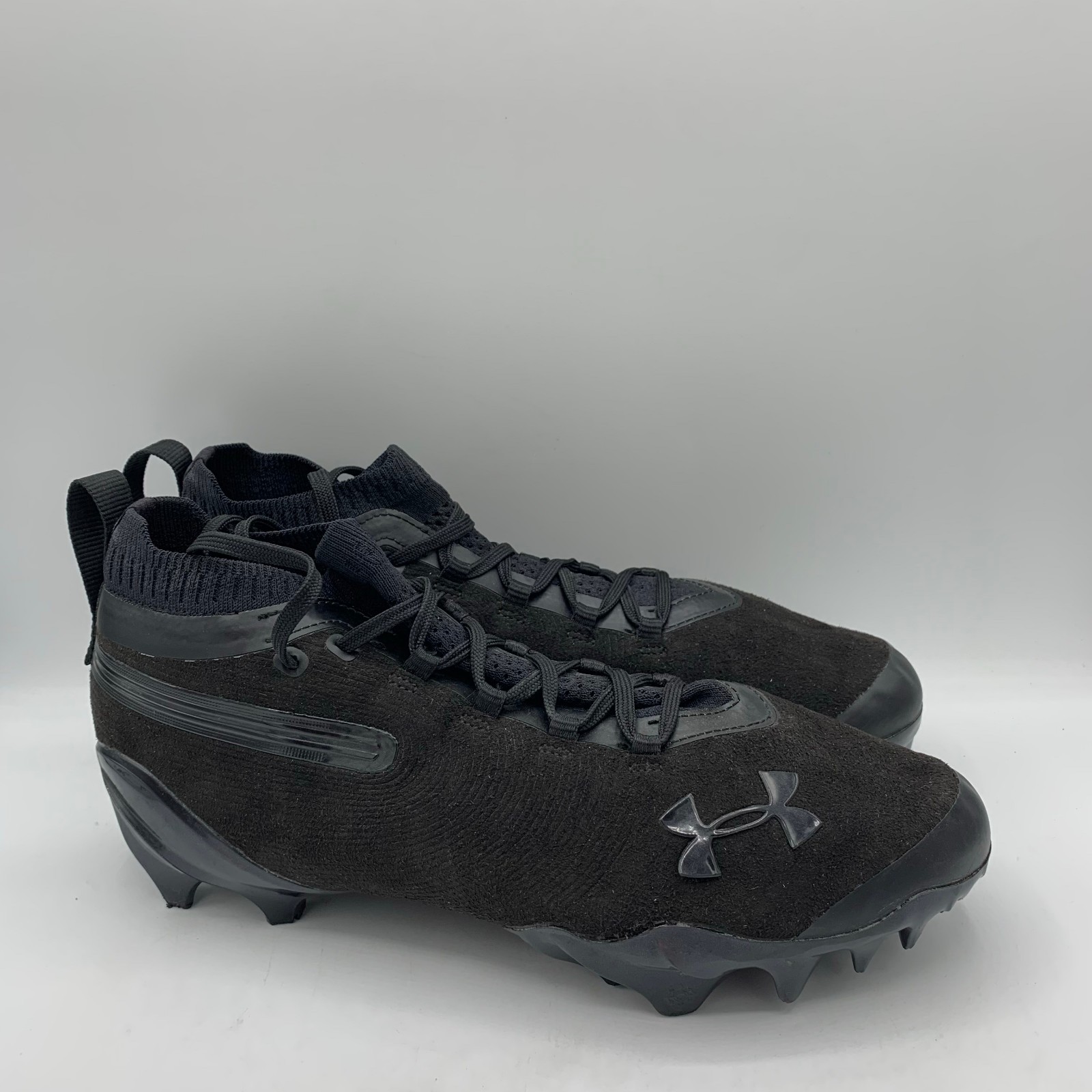Under Armour Spotlight Pro Suede Football Cleats Mens Size 8.5 Black