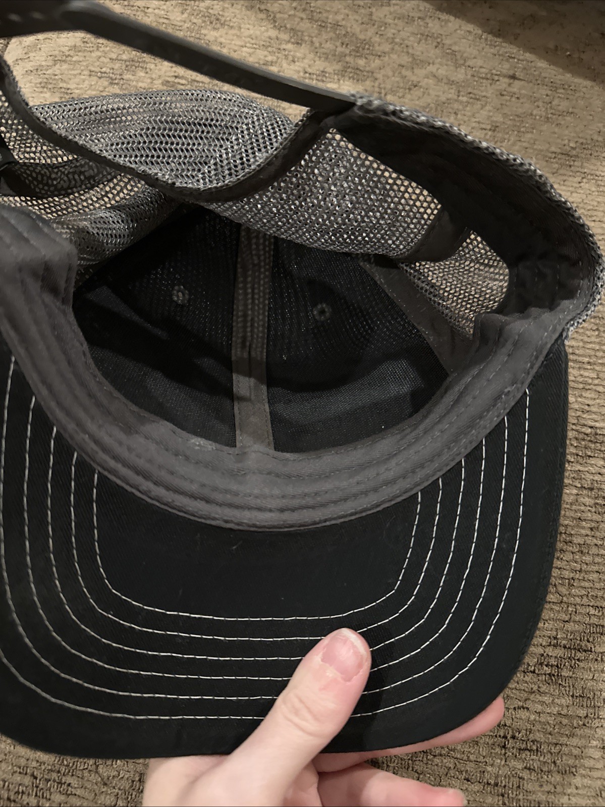 Deutz Allis Tractor Hat – Black/White/Charcoal Twill & Mesh – Snapback
