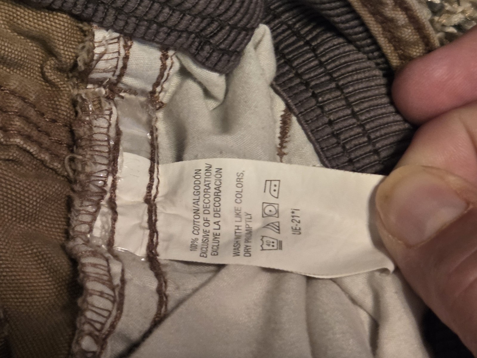 GH Bass Co Mens Canvas Work Pants Khaki Utility Hiking Trail Carpenter 40wx30L
