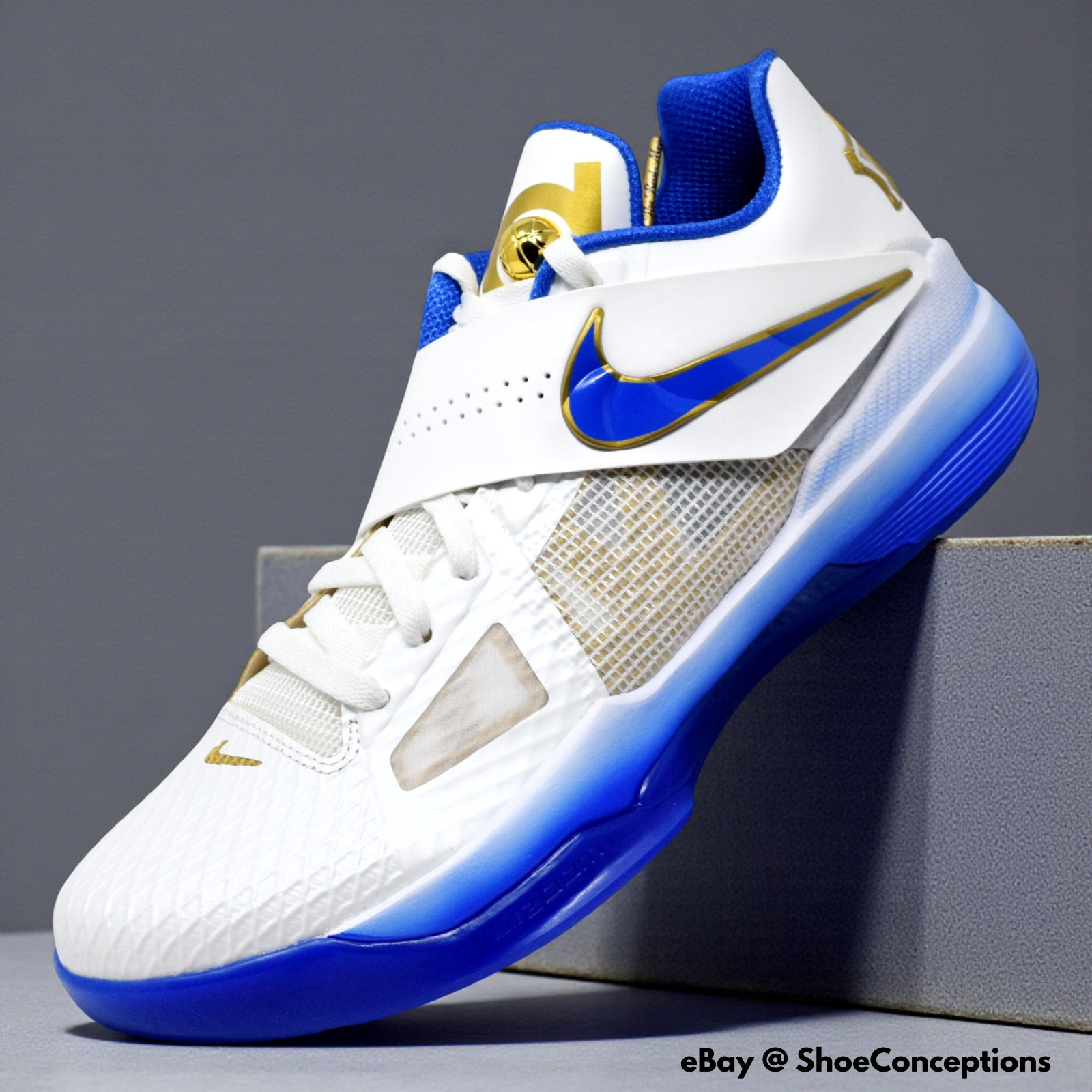 Nike Zoom KD 4 Summit White Hyper Royal Blue IB3546-100 Men’s Size 9.5 NEW