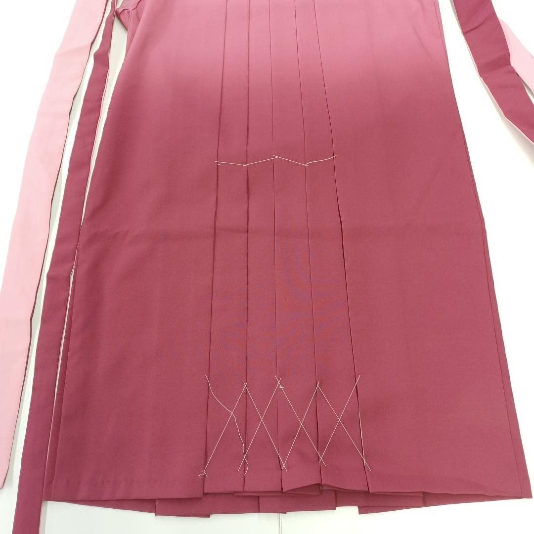 Used Gradation Hakama Skirt Light Pink Red Graduation Formal Wear