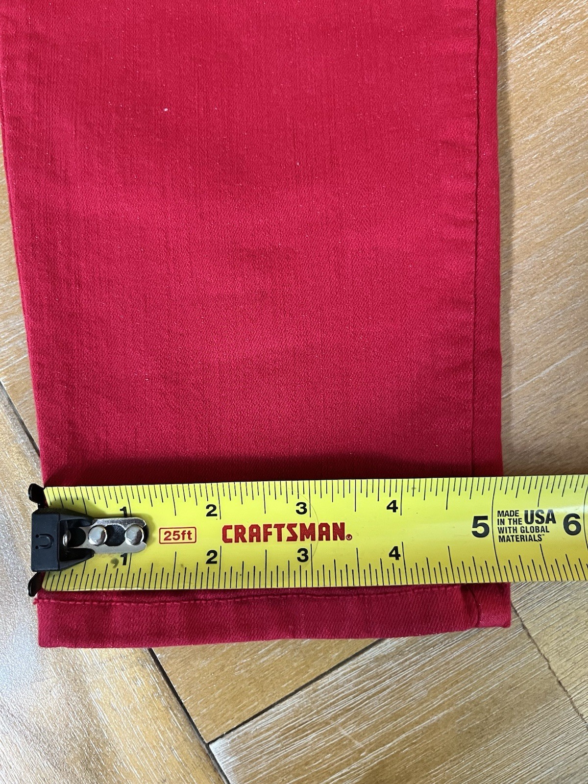 Karen Kane Zuma Crop Jean Size 12 Red Jeans Skinny Slim Stretch NEW NWT