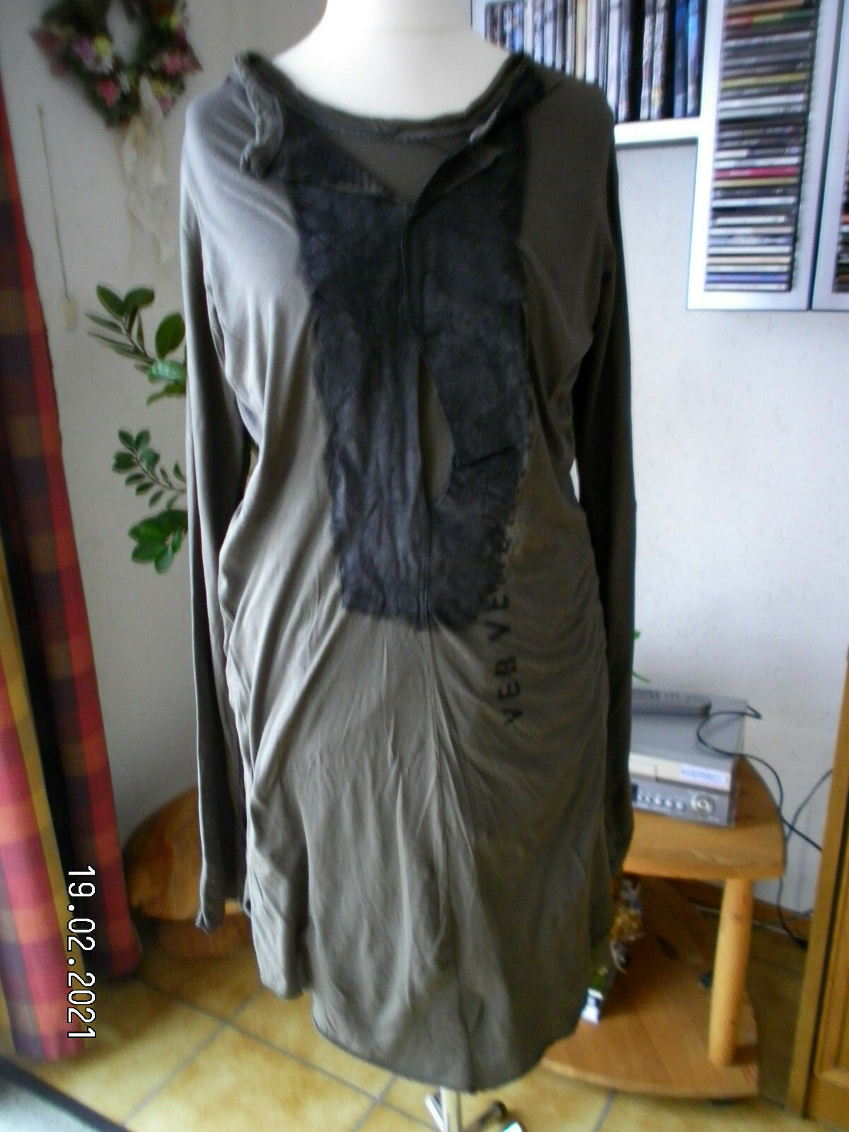 Rundholz dip, tunic/dress, size XL, partially coated, lagenlook dream piece