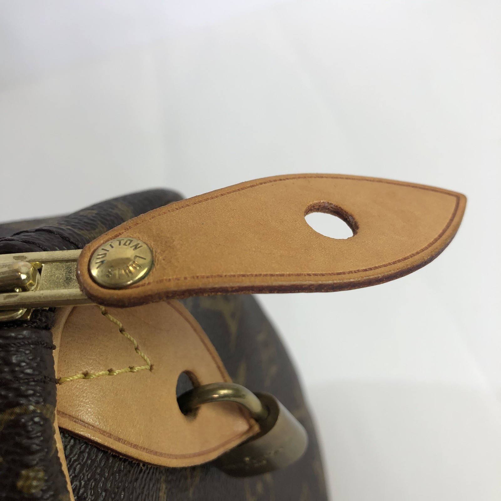Louis Vuitton Monogram Speedy 25 Handbag Padlock/Keys Brown Made In US 2018