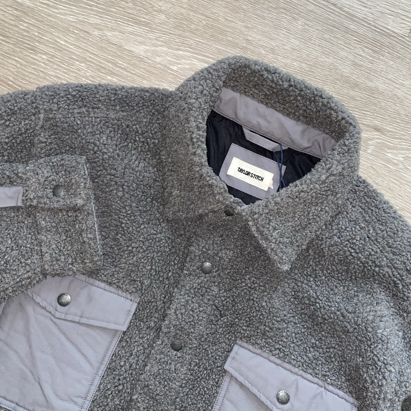 Taylor Stitch The Timberline Jacket Men’s 46 Greystone Sherpa Fleece Outdoor NWT