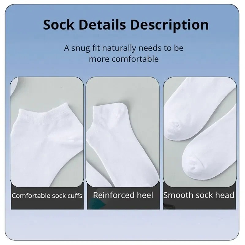 Socks Boat Socks Unisex Casual Plain Color Thin Breathable Soft Fit