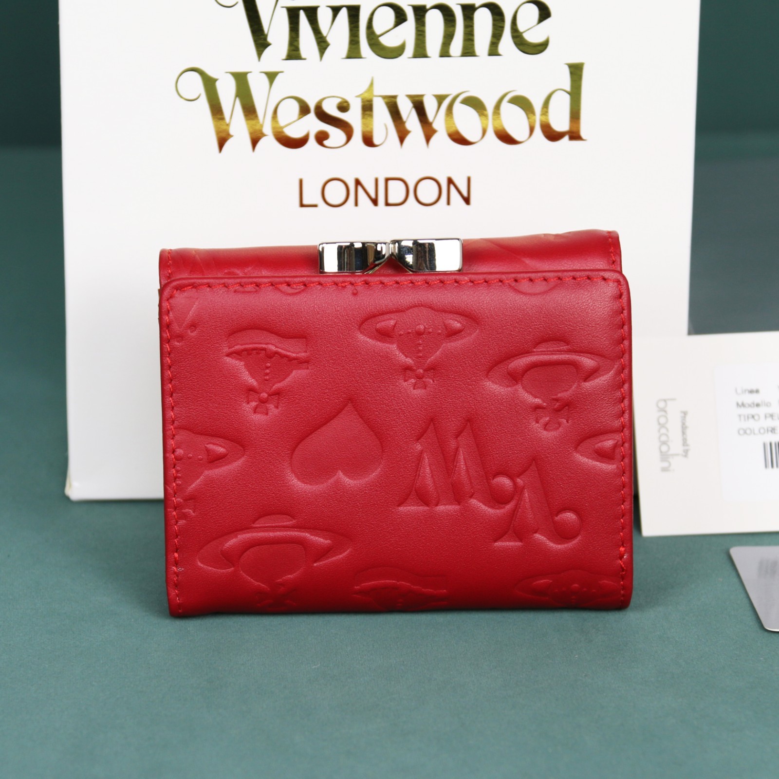 Westwood Gamaguchi Trifold Wallet red 11cm × 9cm × 3.5cm