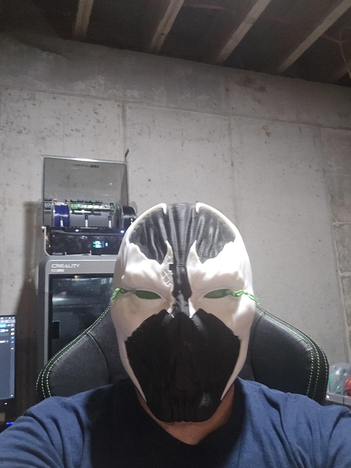 Spawn Mask Cosplay Helmet Face Shell Magnetized And Textured