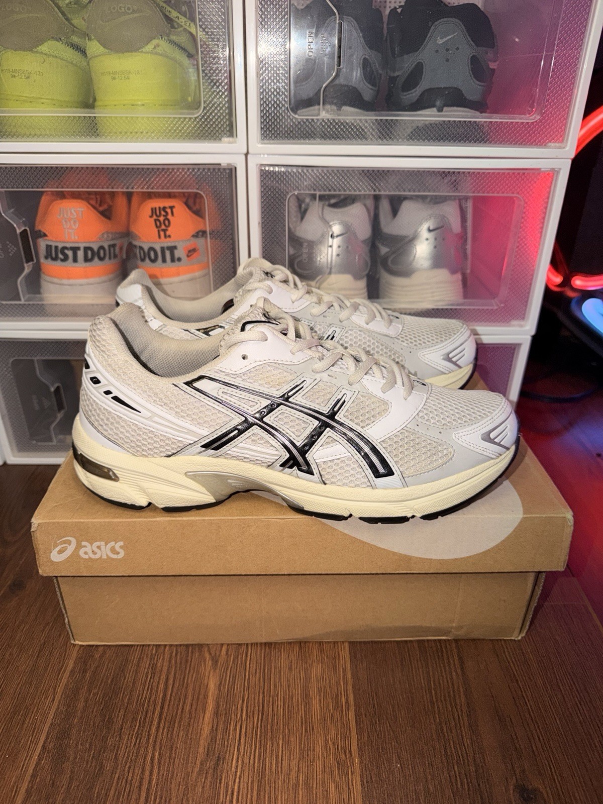 Size 9.5 – ASICS Gel 1130 White Cloud Grey