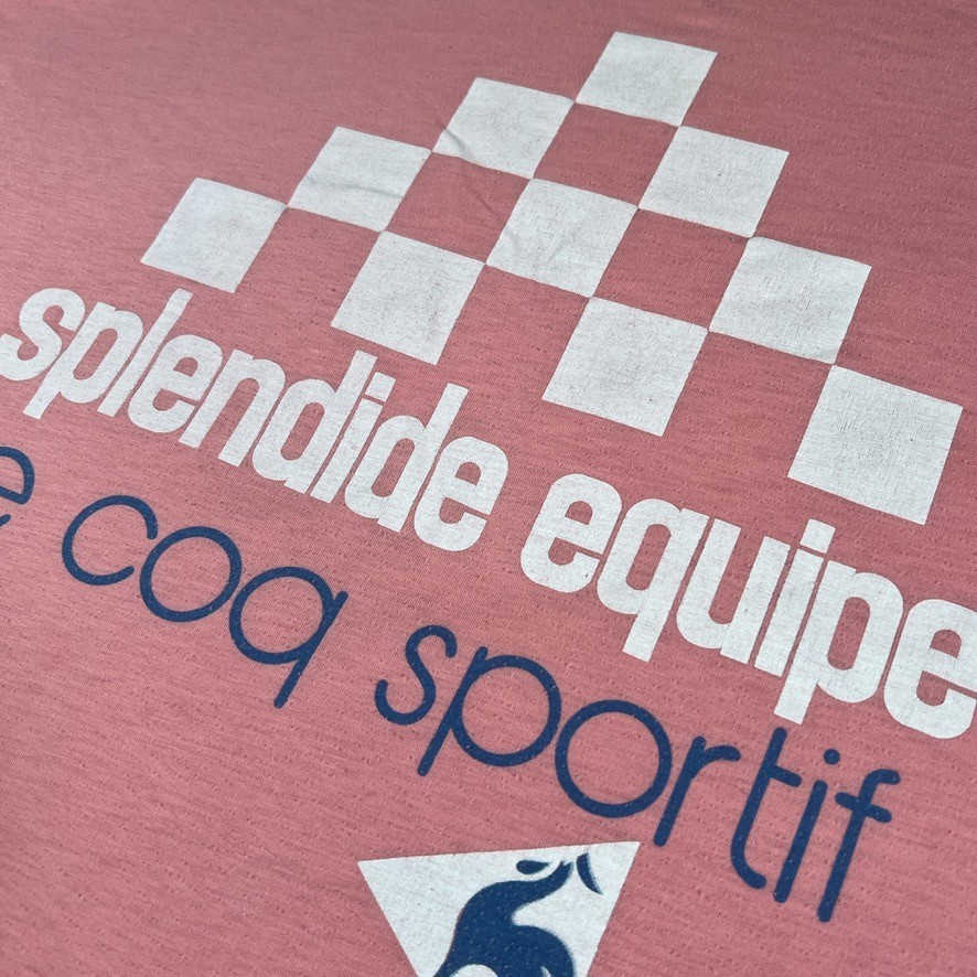 Vintage Le Coq Sportif Splendide Equipe T-Shirt Men’s Large Relaxed Fit Cropped