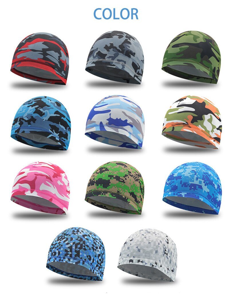 Sweat Wicking Cooling flag Dome Skull Cap Helmet Liner Sport Beanie durag Hat