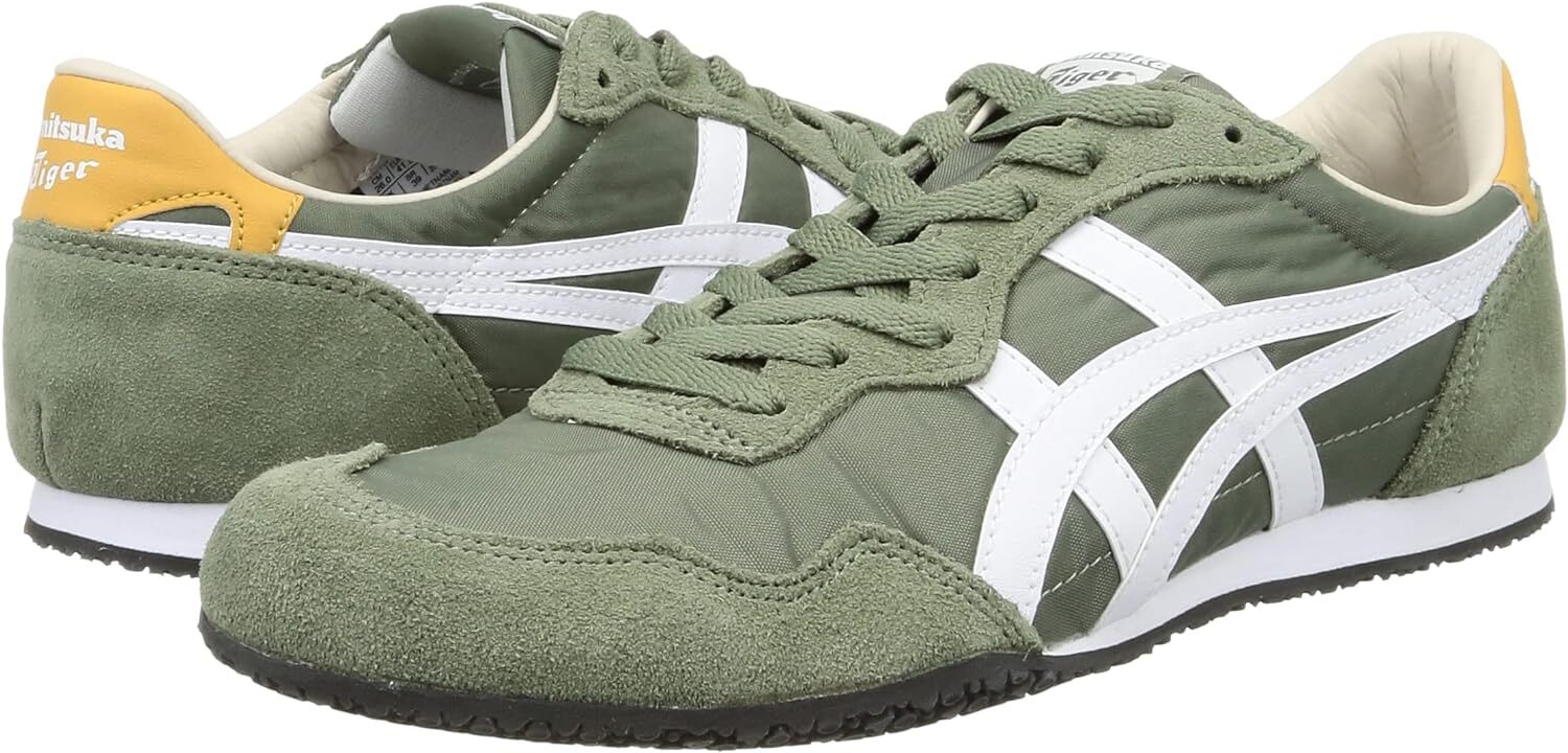 Onitsuka Tiger SERRANO BURNT OLIVE WHITE 1183B400 304 Authentic