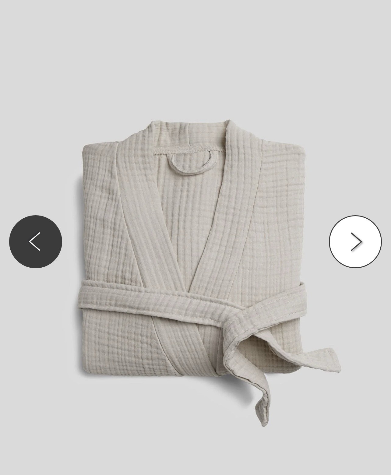 Parachute Cotton Gauze Bathrobe Bone NWT Womens S