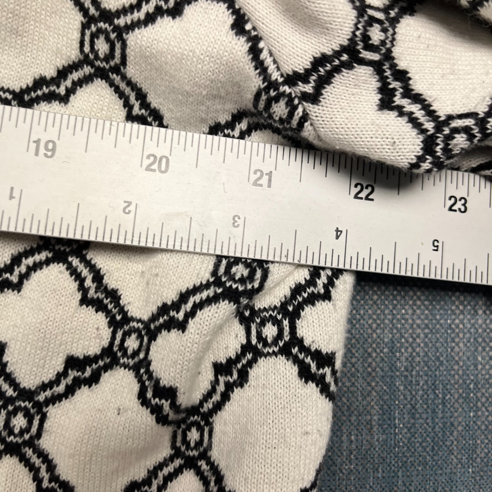 Talbots Plus Women’s Cardigan Tank Set Size 1X White Black Gold Button Sweater