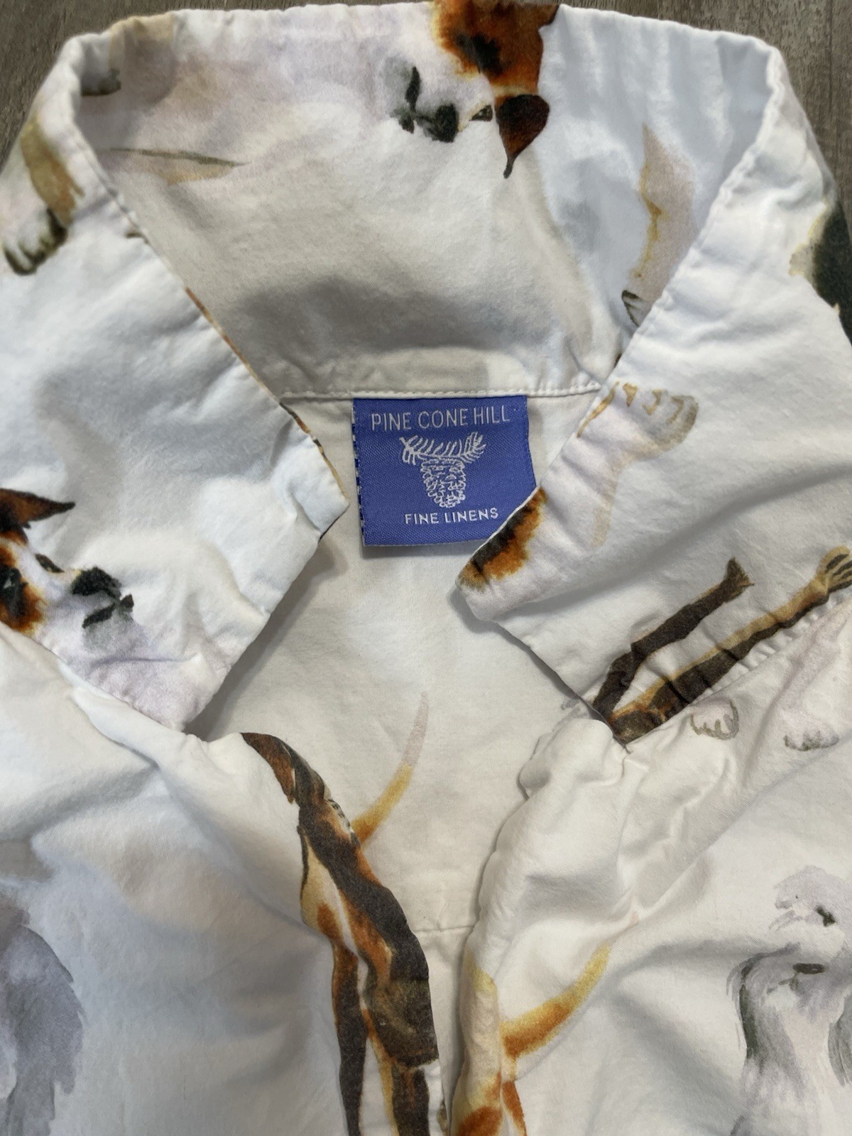 Annie Selke Pine Cone Hill “Pup” nightgown, part of the “Woof” pajama collection