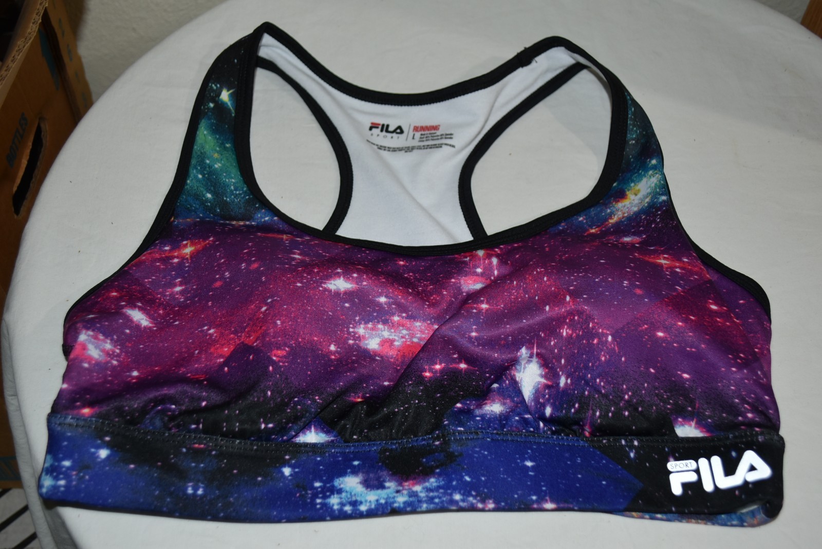 Performance Sport FILA SEXY multi colored Bra Running exercising Large New