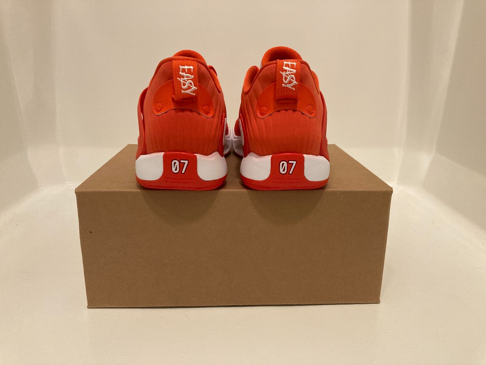Sz 9 Men – Nike KD 15 PROMO Team Orange Kevin Durant Basketball Shoes DX6648-802