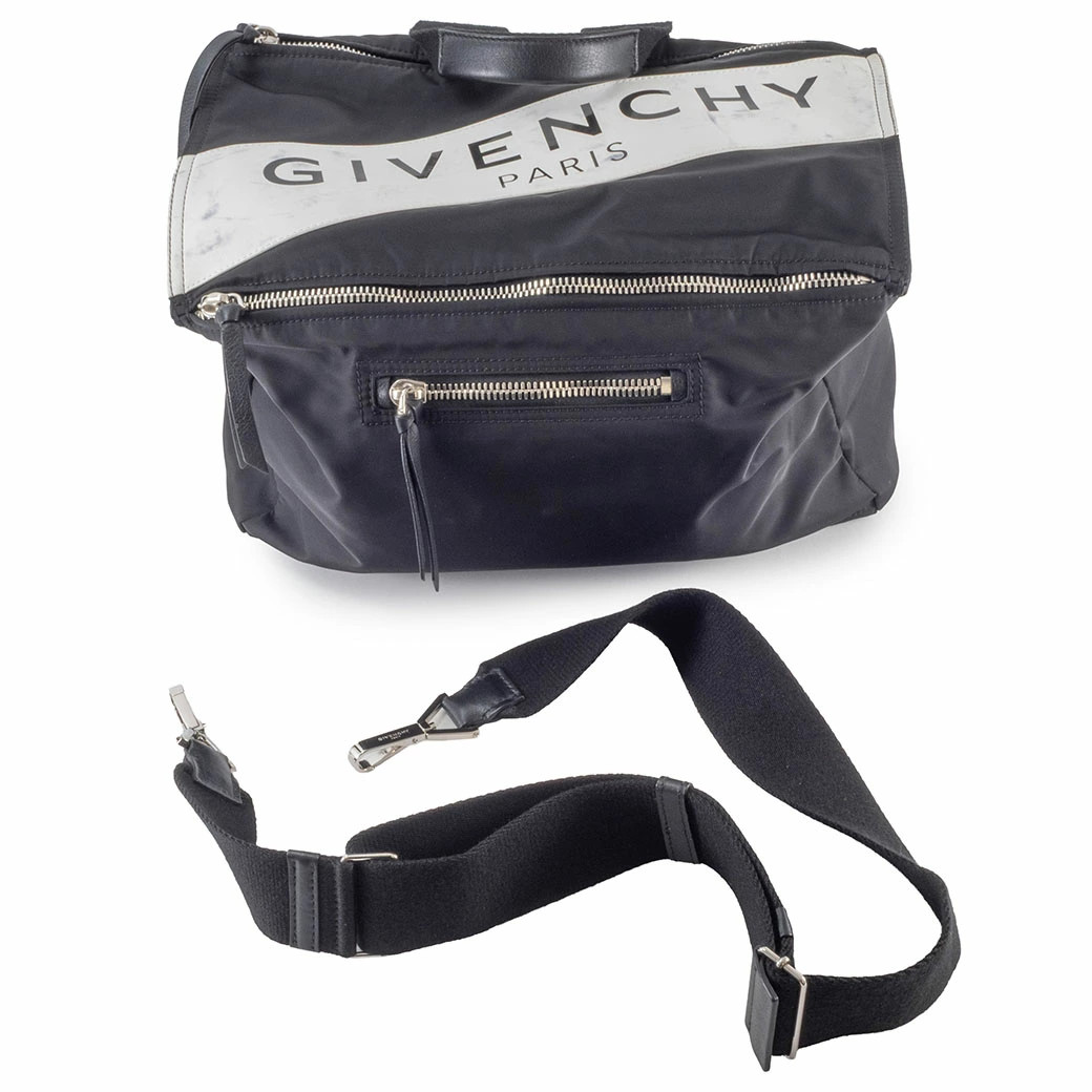 Givenchy Pandora Shoulder Bag Nylon Canvas Black Men’s #URB355