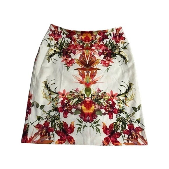 Floral Chic Woman’s knee length Pencil Skirt **please Read **