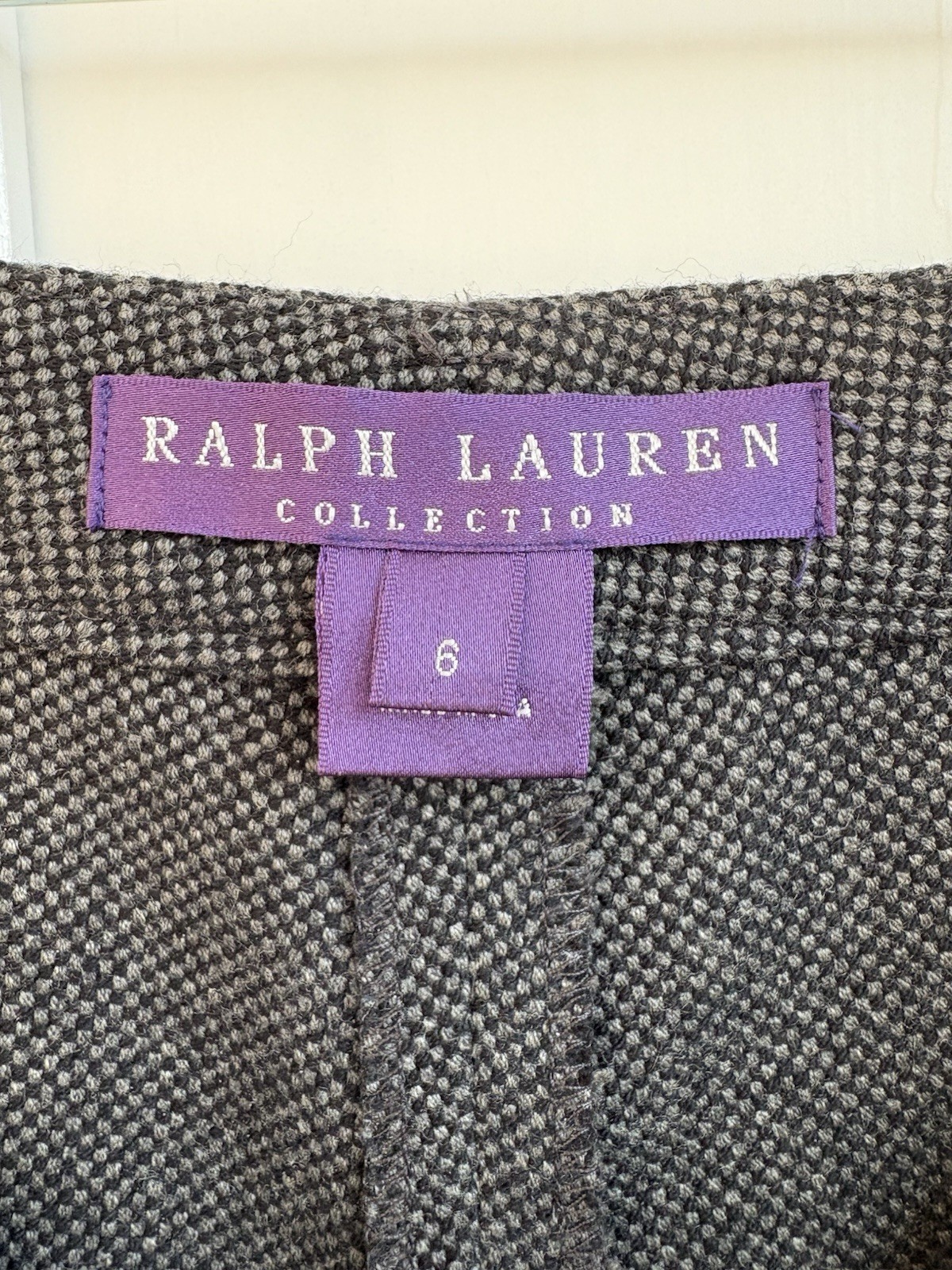 Ralph Lauren Purple Label 100% Fleece Wool Wide Leg Pants Women’s Size 6