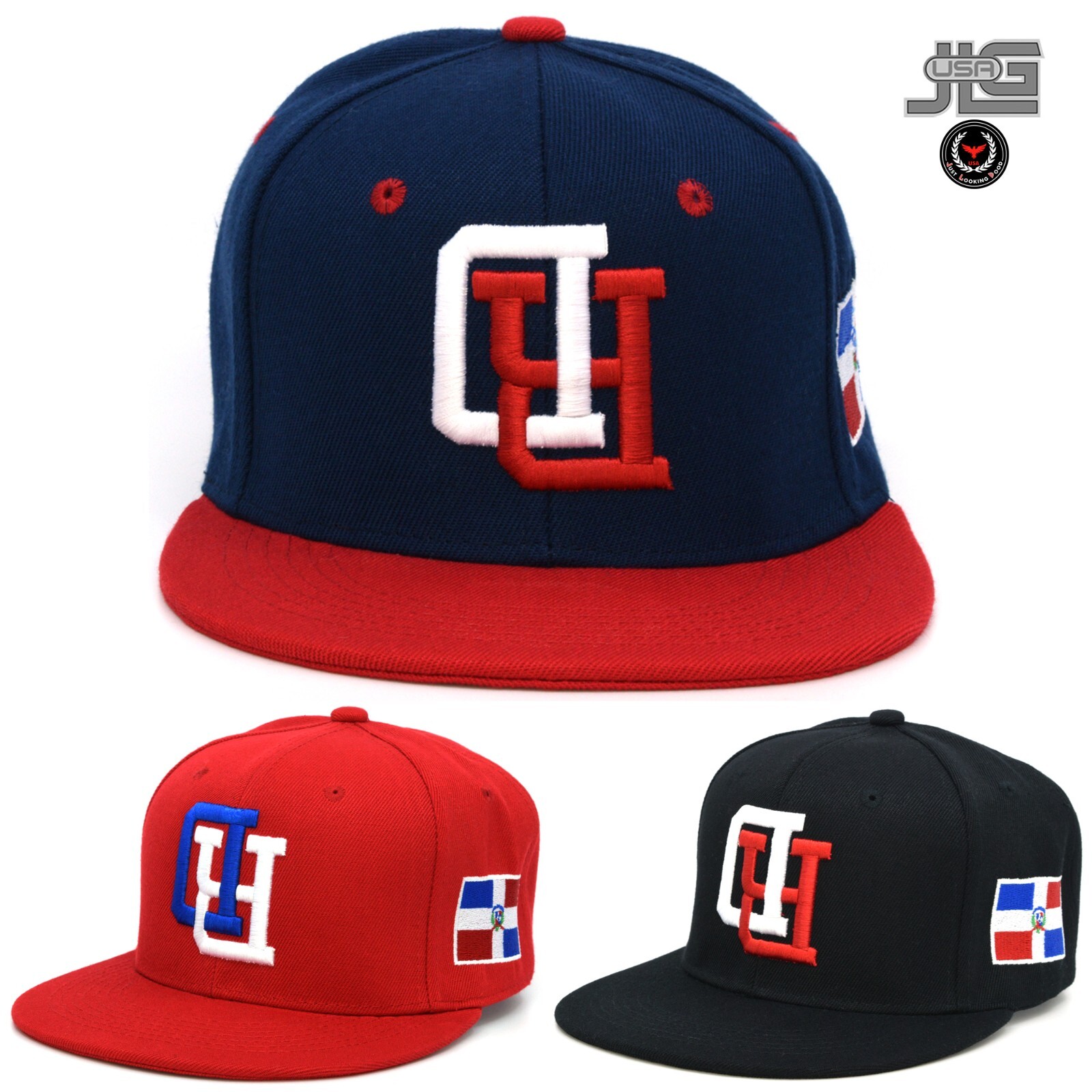 Dominican Republic Upside Down DR Republica Dominicana RD Snapback Hat Cap NEW