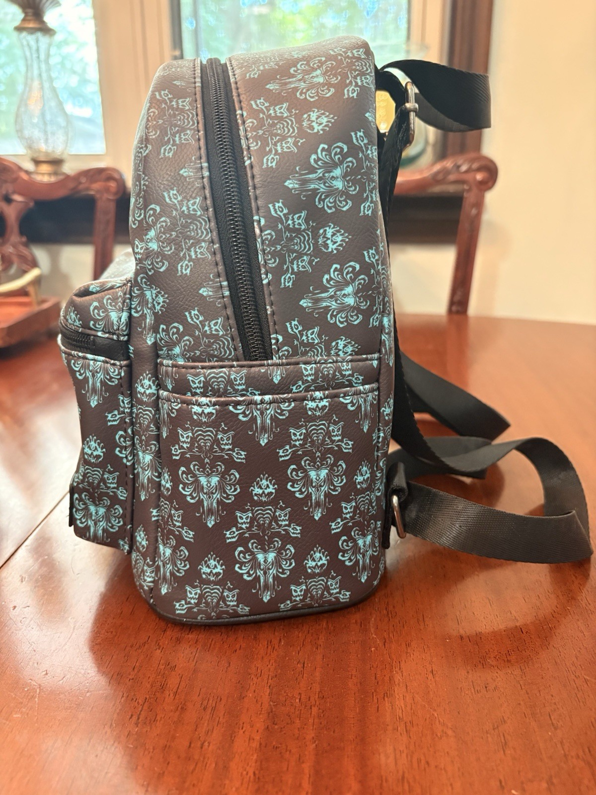 Loungefly Disney Haunted Mansion wallpaper Mini Backpack