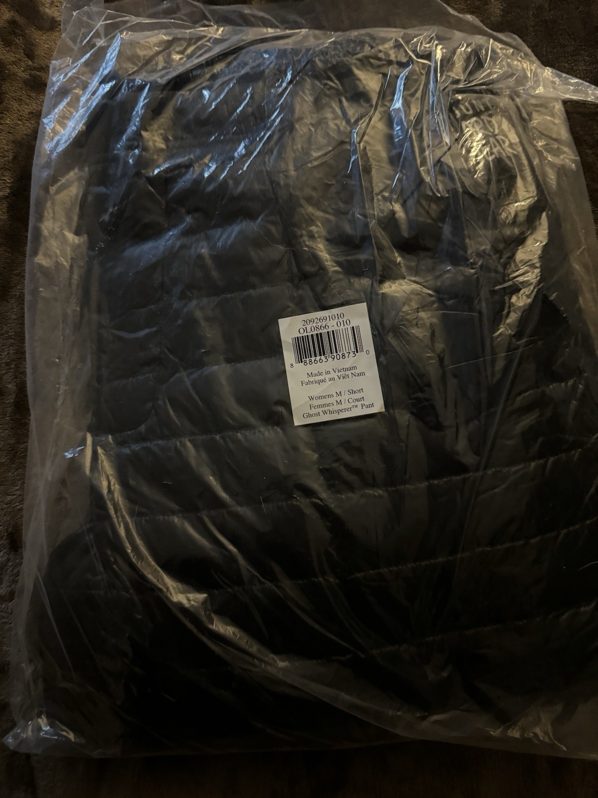 Mountain Hardwear Ghost Whisperer Down Pants Womens M – Short – Black 800 NEW