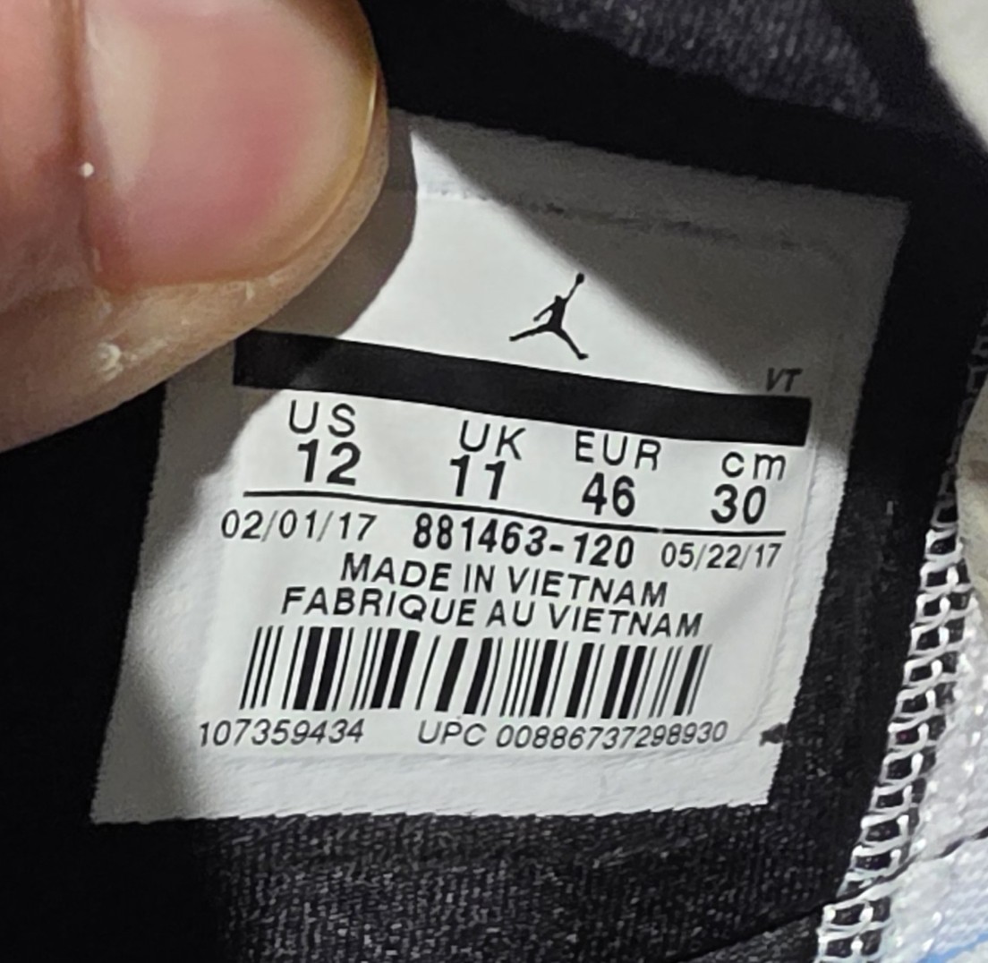 Jordan Trainer Prime White Gym Red 881463-120 Mens Size 12 New No Box TWO3 AJ12