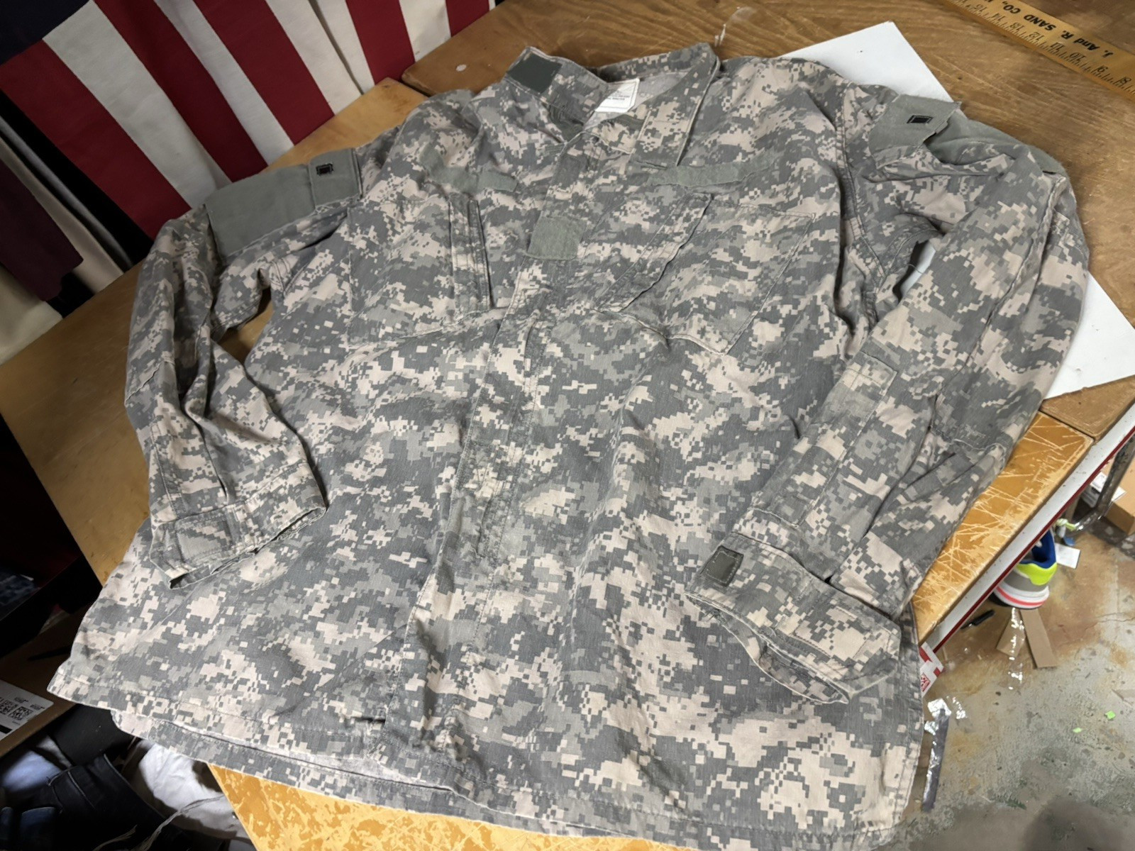 USGI Digi Camo FR ACU Combat Jacket Coat XL X-Long Tall Army Flame Resistant