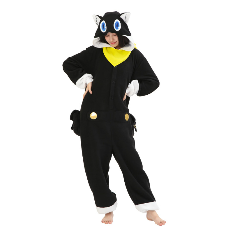 SAZAC Persona 5 Morgana Cosplay Kigurumi Fleece Pajamas One Size SZC-353