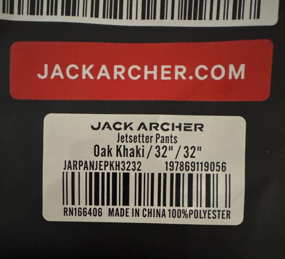 Jack Archer Jetsetter Tech Pant Slim Fit – 32/32 – CHOOSE COLOR – BRAND NEW