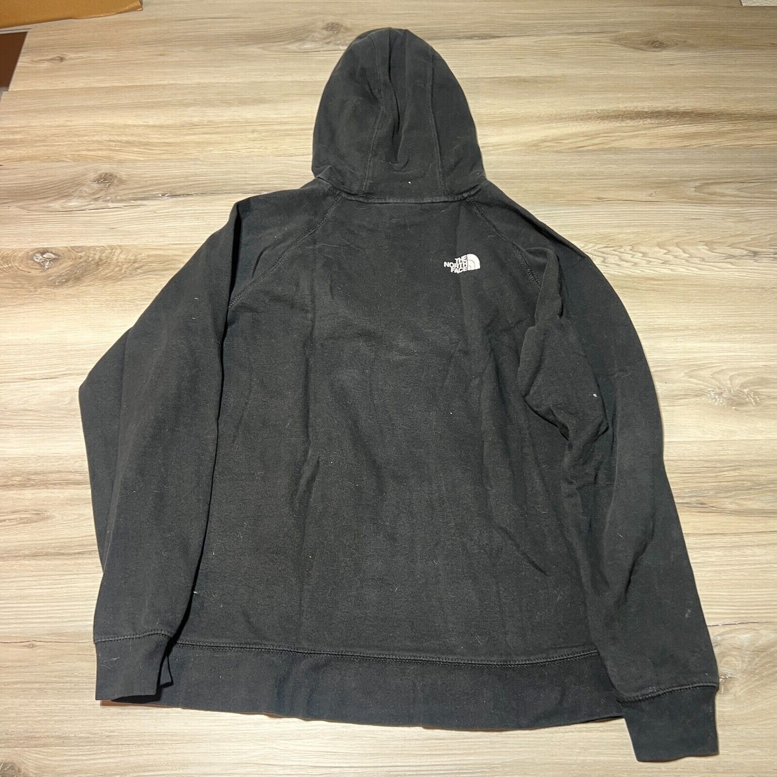 The North Face Hoodie Womens Extra Large New York City Black Travel Retro