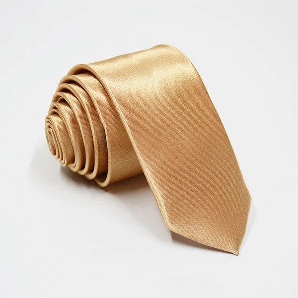 Solid Color Skinny Tie Slim Necktie for Men(5 cm)